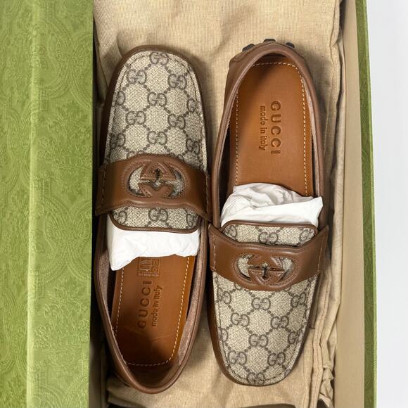 Gucci GG Supreme Leather Driver Loafer - Men’s 9 main image 6